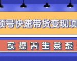 柚子视频号带货实操变现项目,零基础操作养身茶月入10000+-第一资源库