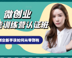 微创业全能训练营认证班课程，从理论知识与实际案例手把手指导创业新手如何从零到有-第一资源库