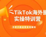 TikTok海外掘金实操特训营:手把手教运营变现赚钱-第一资源库