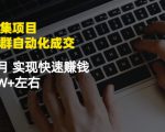 虚拟图集项目：矩阵站群自动化成交，3-5个月实现快速赚钱月入1W+左右-第一资源库