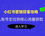 小红书营销获客攻略：从账号定位到核心流量获取，爆款笔记打造-第一资源库