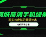 同城高清手机绿幕,直播间现实与虚拟的混搭技术,老板商家必看!-第一资源库