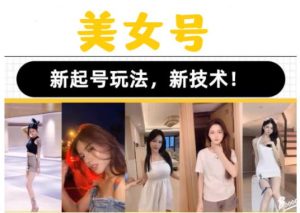 2023抖音快手短视频美女号课程制作玩法教程,美女号搬运新起号玩法,新技术(素材+教程)-第一资源库