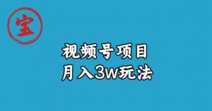 宝哥视频号无货源带货视频月入3w,详细复盘拆解-第一资源库