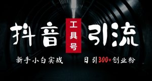2024最新抖音工具号引流玩法,高效日引300+创业粉,当天变现5k,小白也可成为实战高手-第一资源库