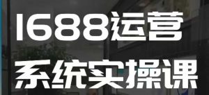 1688高阶运营系统实操课,快速掌握1688店铺运营的核心玩法-第一资源库