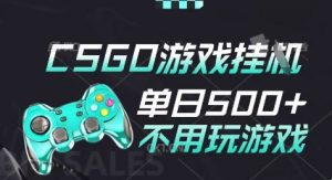 25年CSGO游戏搬砖，全自动挂G，不需要玩游戏，手机操作日入3张(不是汇率搬砖)【揭秘】-第一资源库