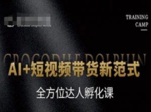 AI+短视频带货新范式，全方位达人孵化课-第一资源库